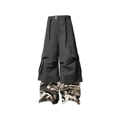 RELABEL Multi-Way Convertible Camo-Leg Cargo Pants