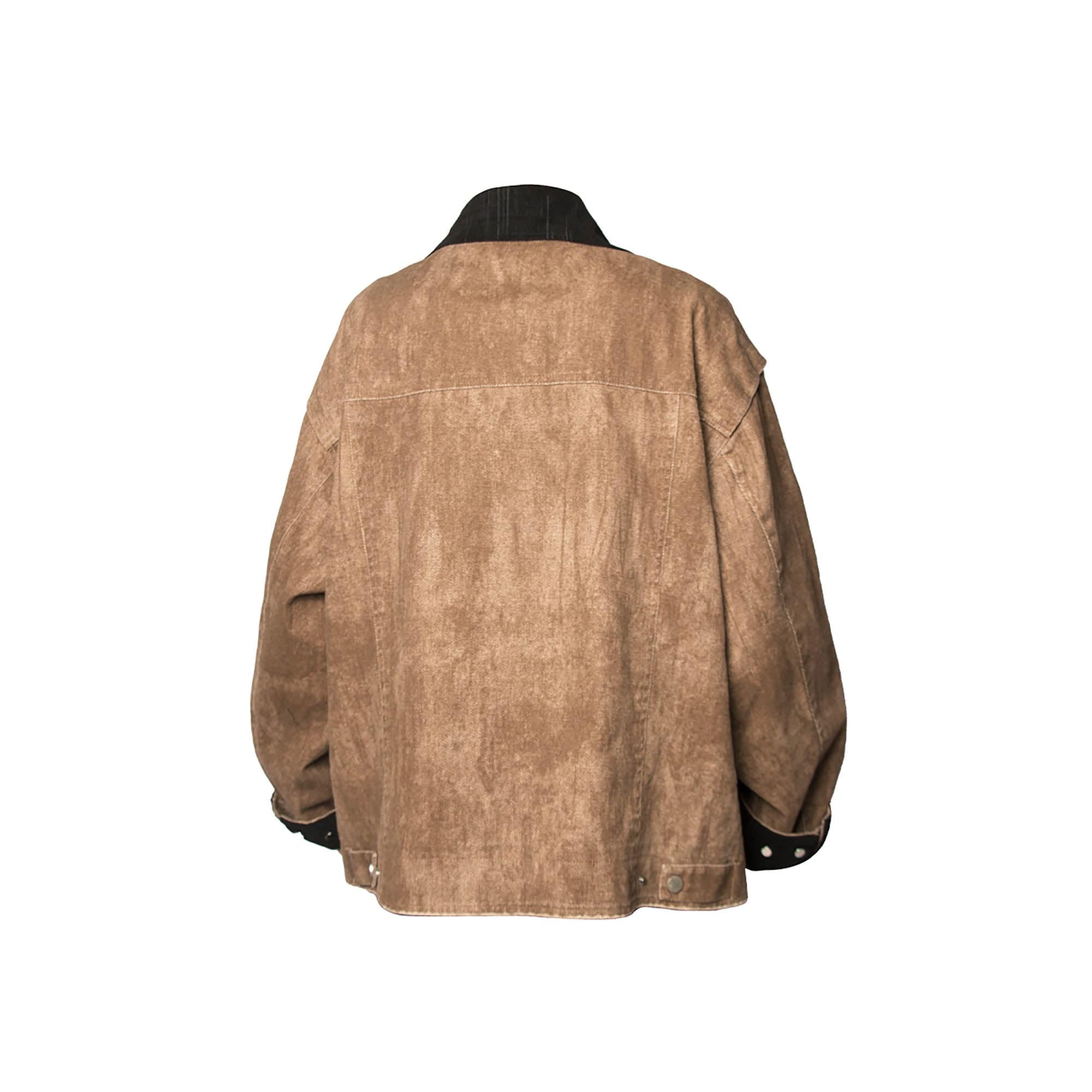 RELABEL Distressed Washed Multi-Pocket Detroit Jacket