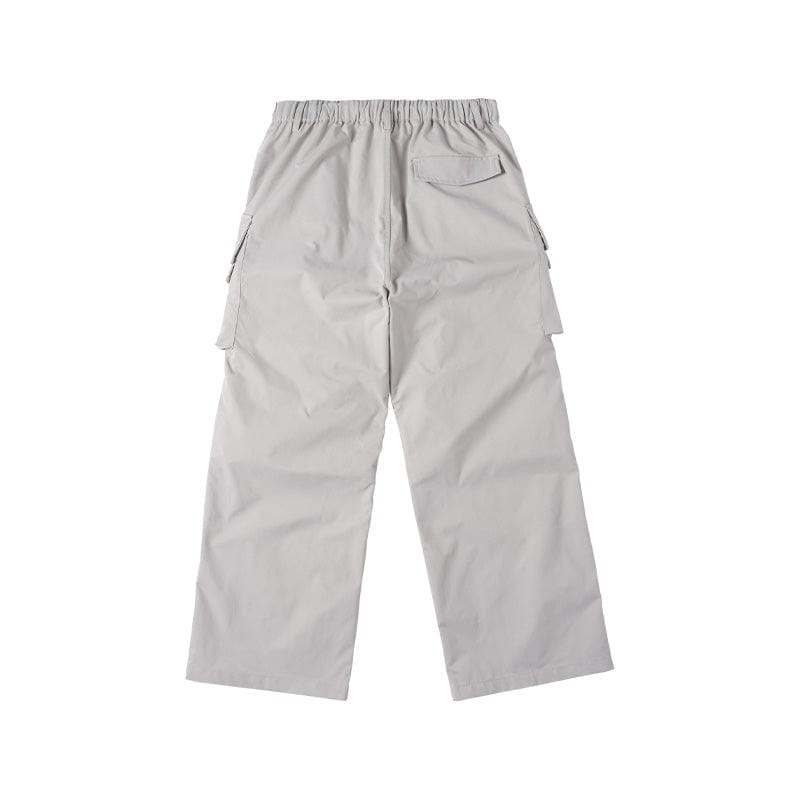 ENSHADOWER Big Pockets Crinkled Straight Pants