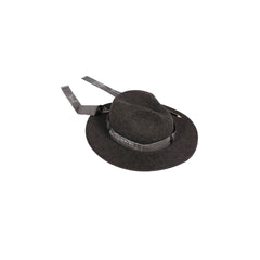 RELABEL Wool Felt Detachable Silk-Scarf Fedora Hat