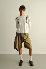 KADAKADA Harness-Strapped Graphic Long-Sleeve Tee