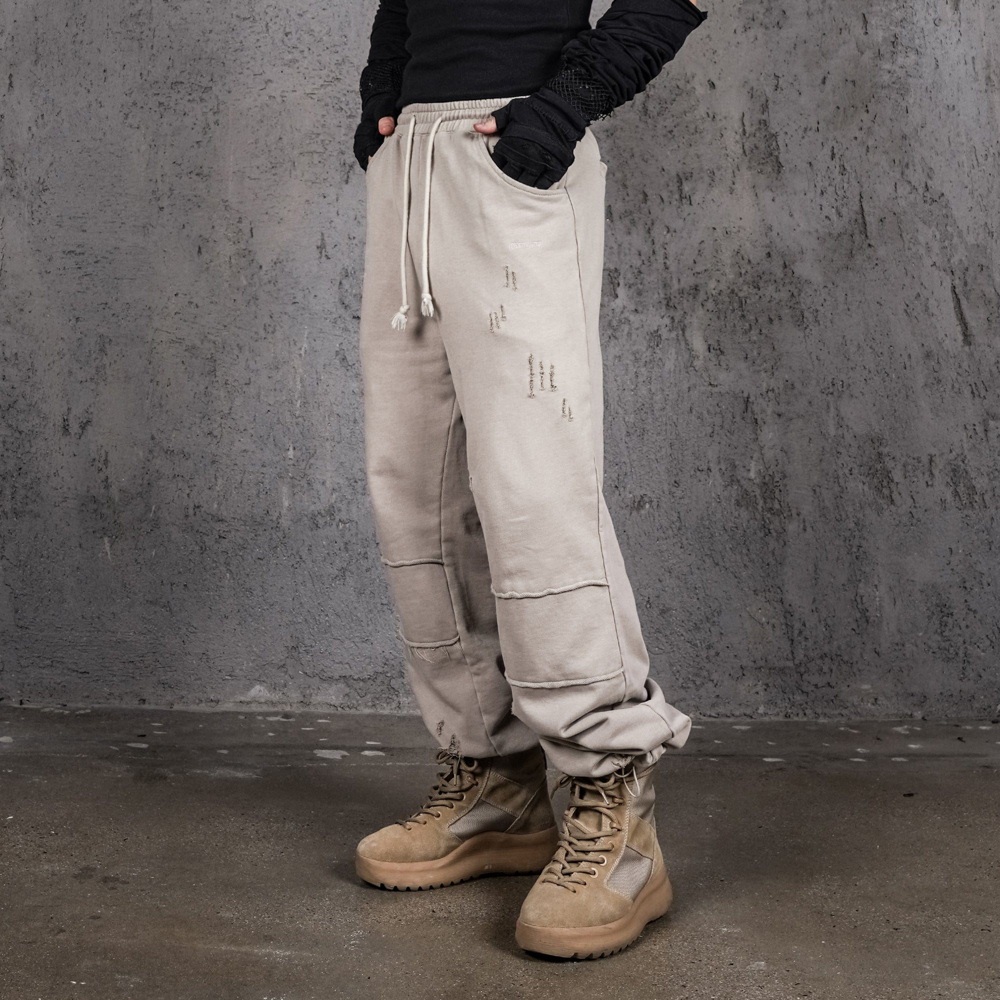 UNDERWATER Wasteland Ripped Spliced Jogger