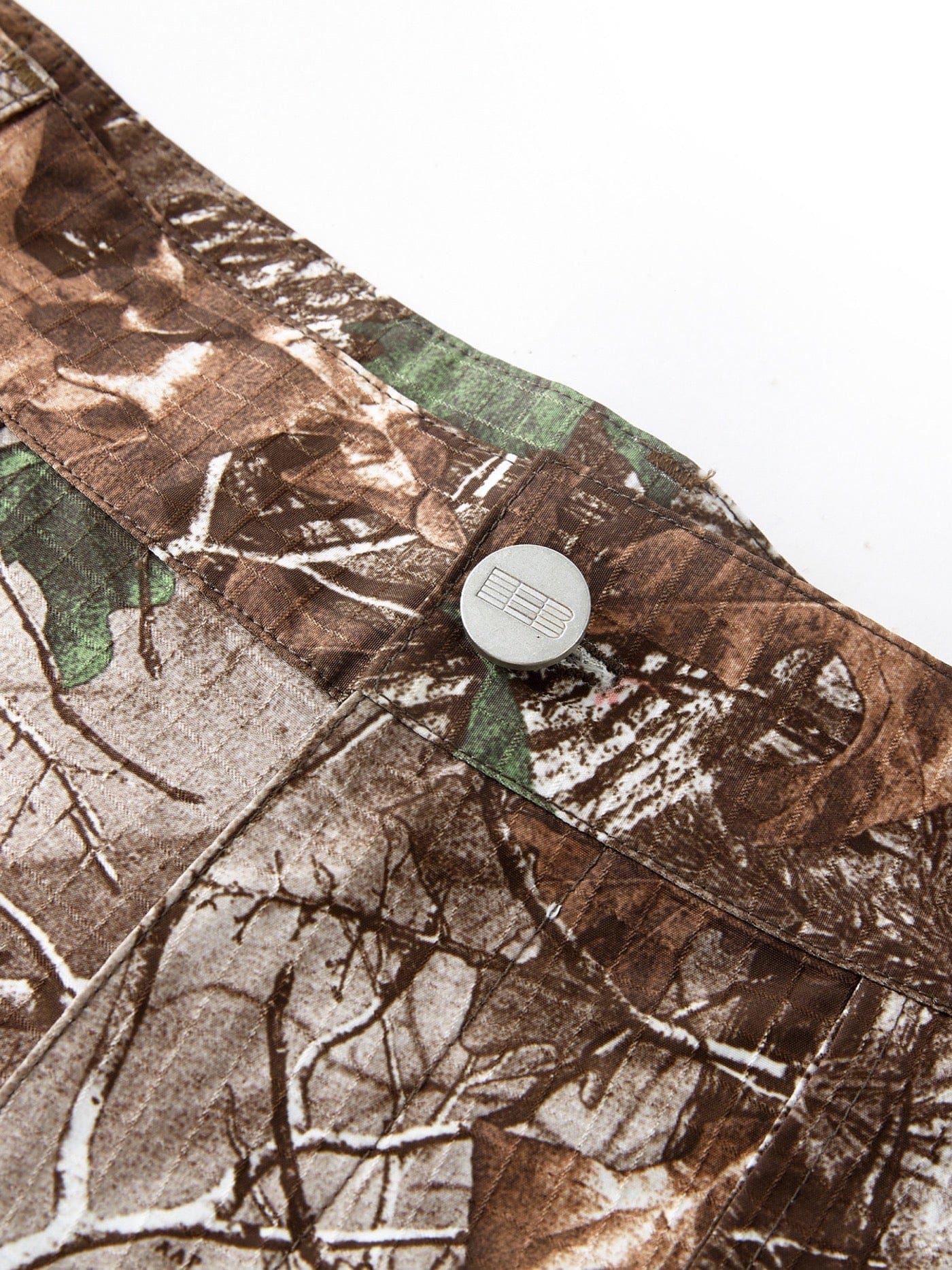 BONELESS Withered Leaves Crinkled Camo Cargo Pants