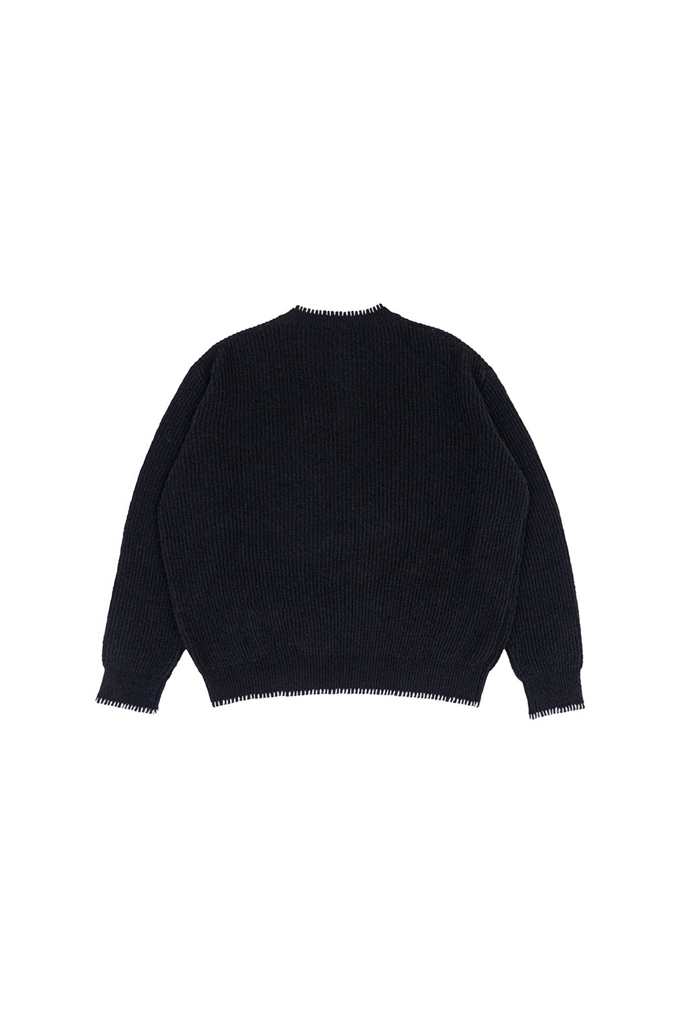 IN EXISTENCE Essential Ribbed Henley Sweater