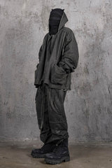 UNDERWATER Distressed Demon Clad Deconstructed Hooded Jacket