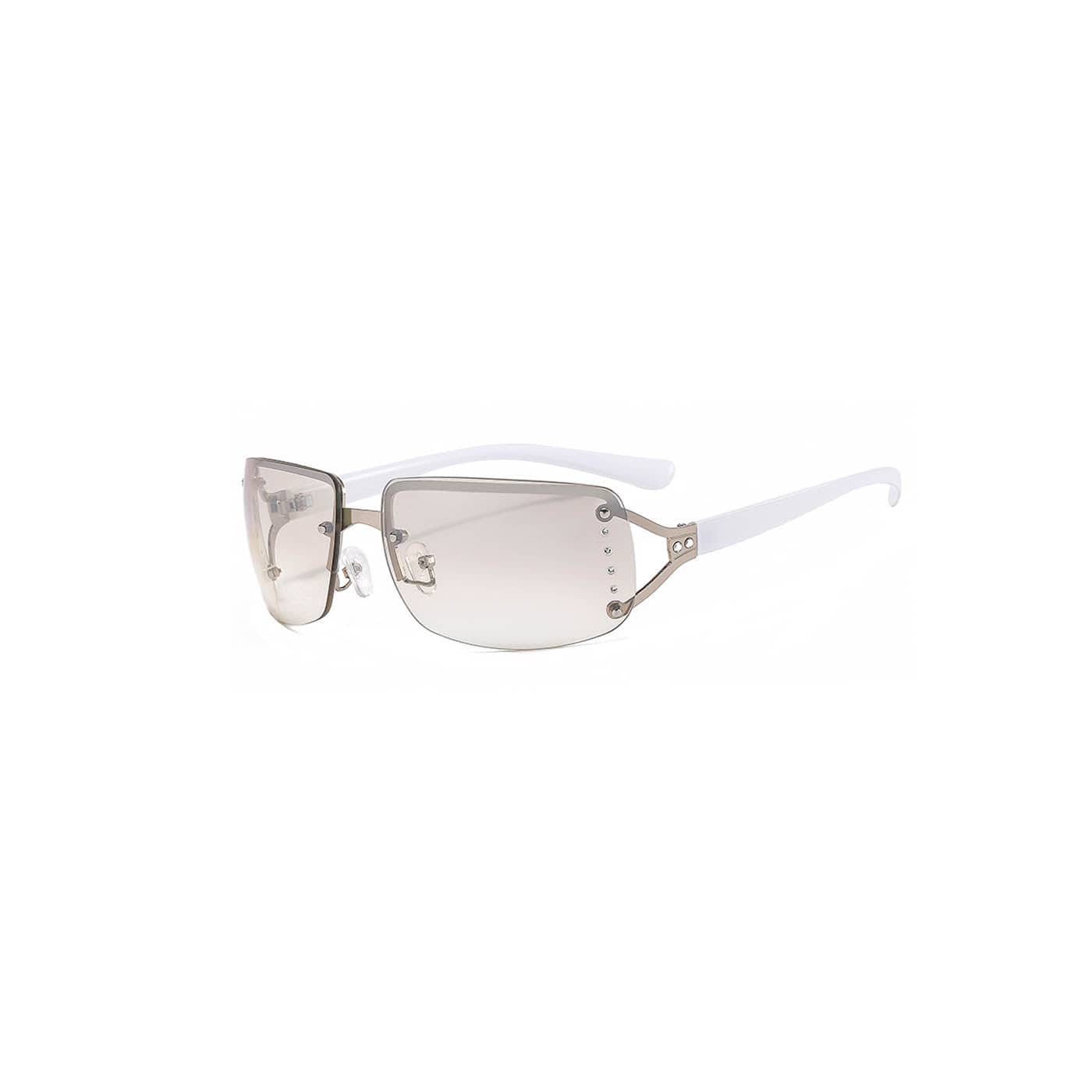 DAMAGE ASIA OPTICALS Semi-Rim Square Gradient Sunglasses