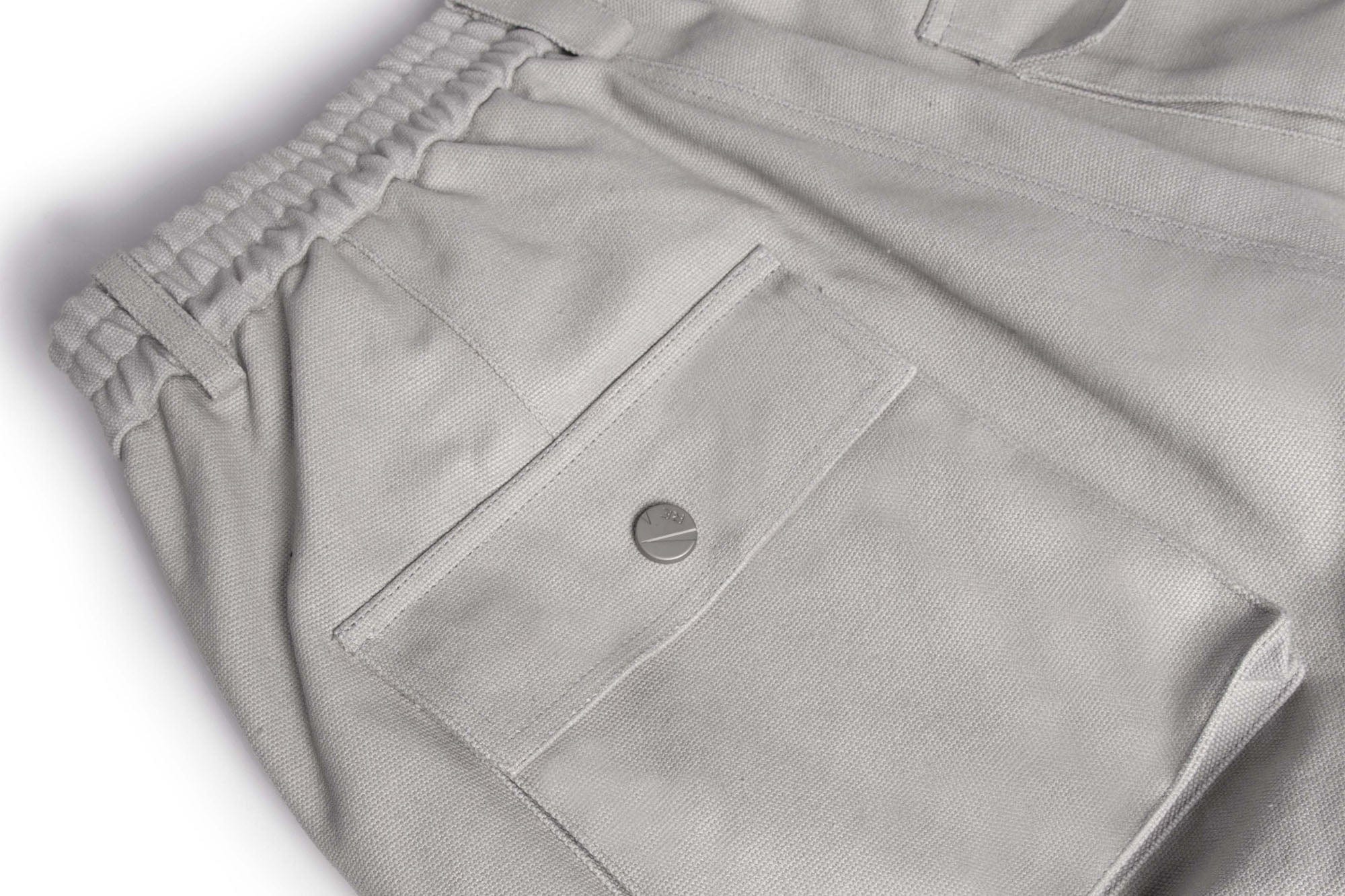 RELABEL Multi-Pocket Oversized Workwear Cargo Pants Gray