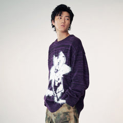 1997 POSTOFFICE Modern Knitted Lotus Sweatshirt