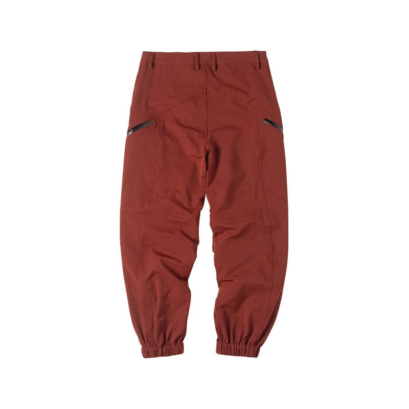 ENSHADOWER Crinkled & Pleated Zipper Jogger