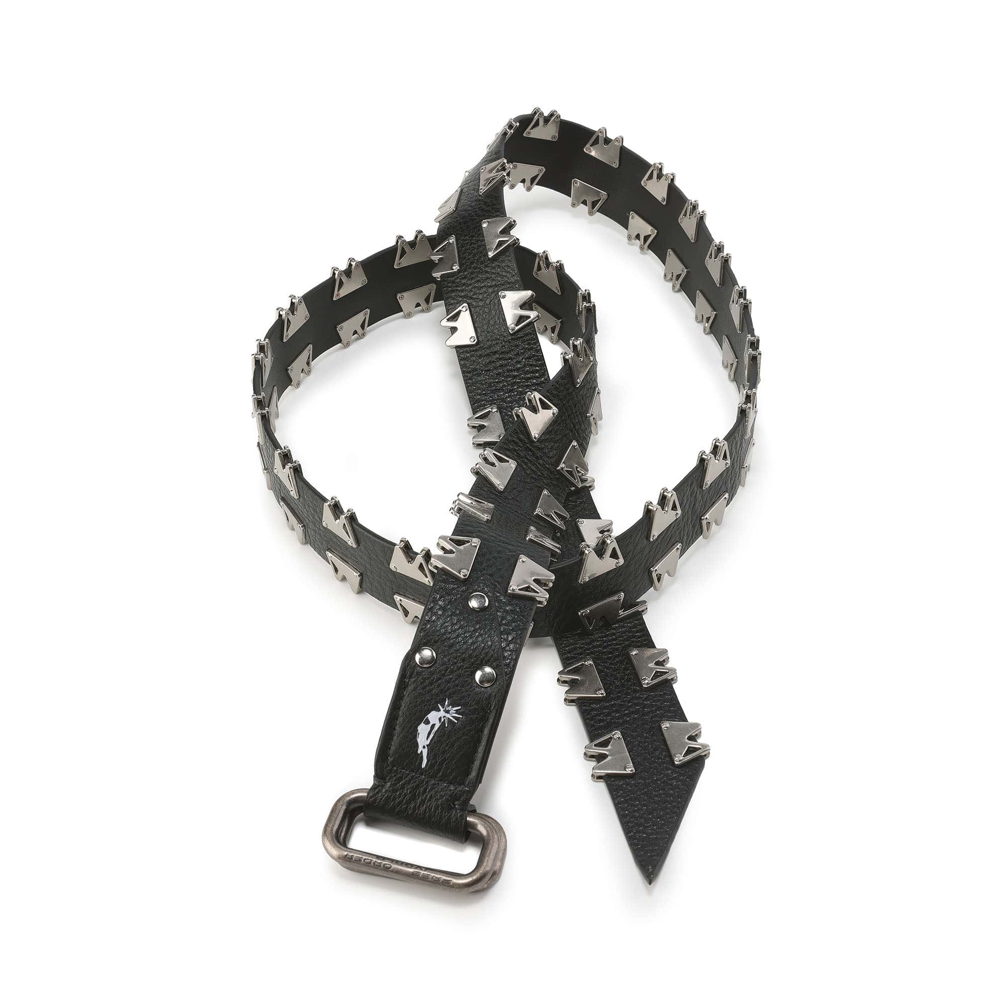 FVVO Multi-Rivet Full-Grain Leather Belt