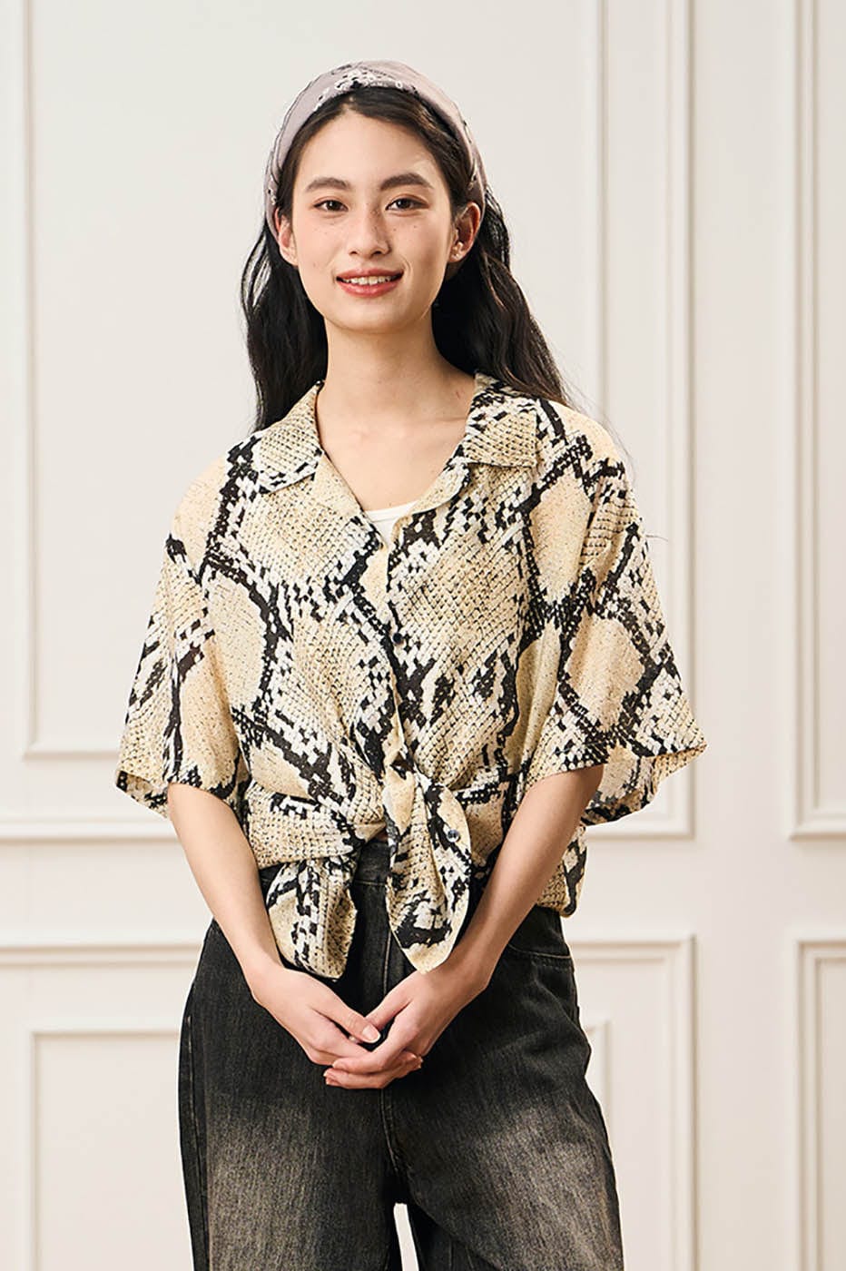 EPIC POETRY Python Cuban Half Shirt
