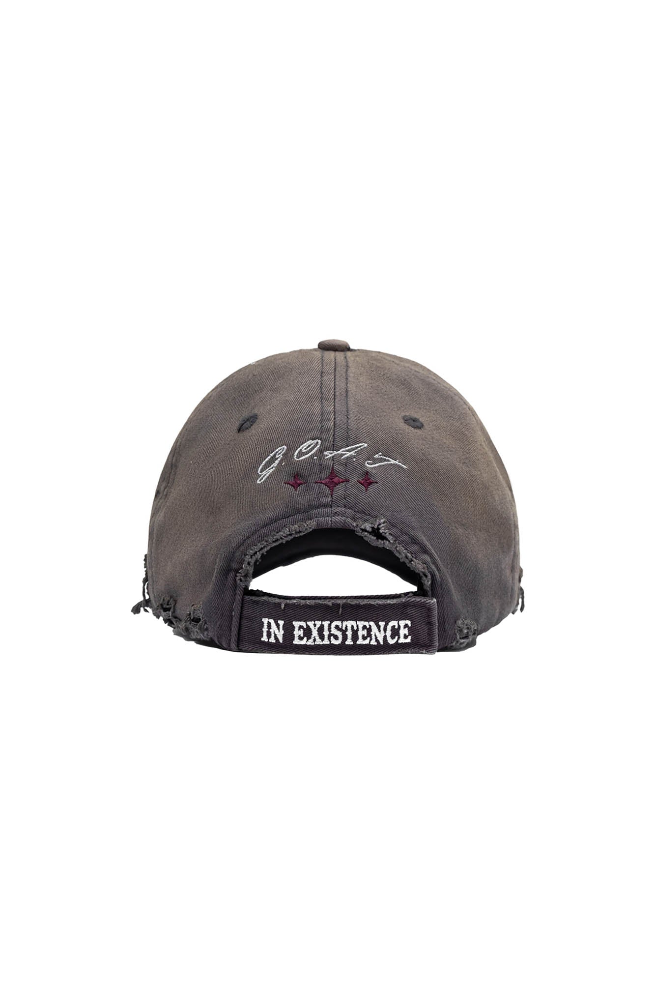 IN EXISTENCE The GOAT Washed Distressed Embroidered Cap