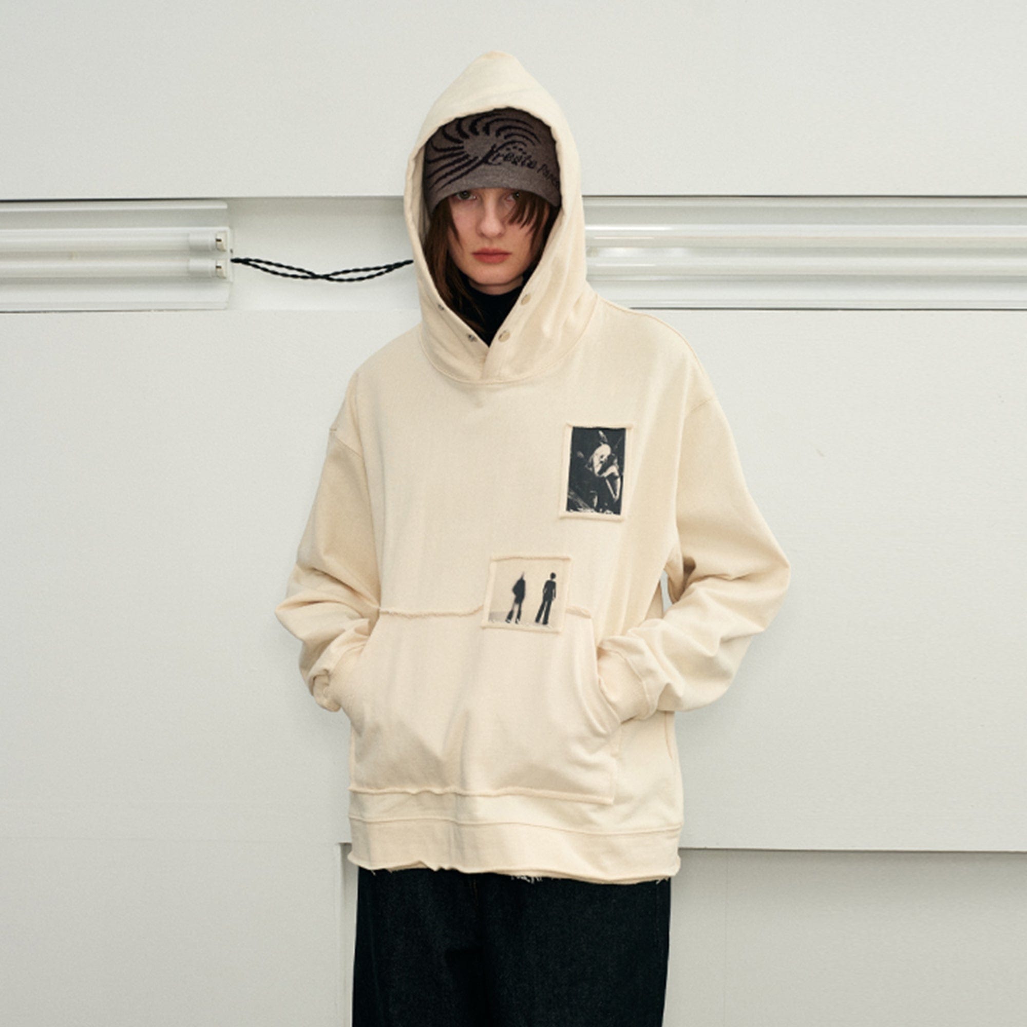 KREATE Abstract Graphics Patchwork Hoodie