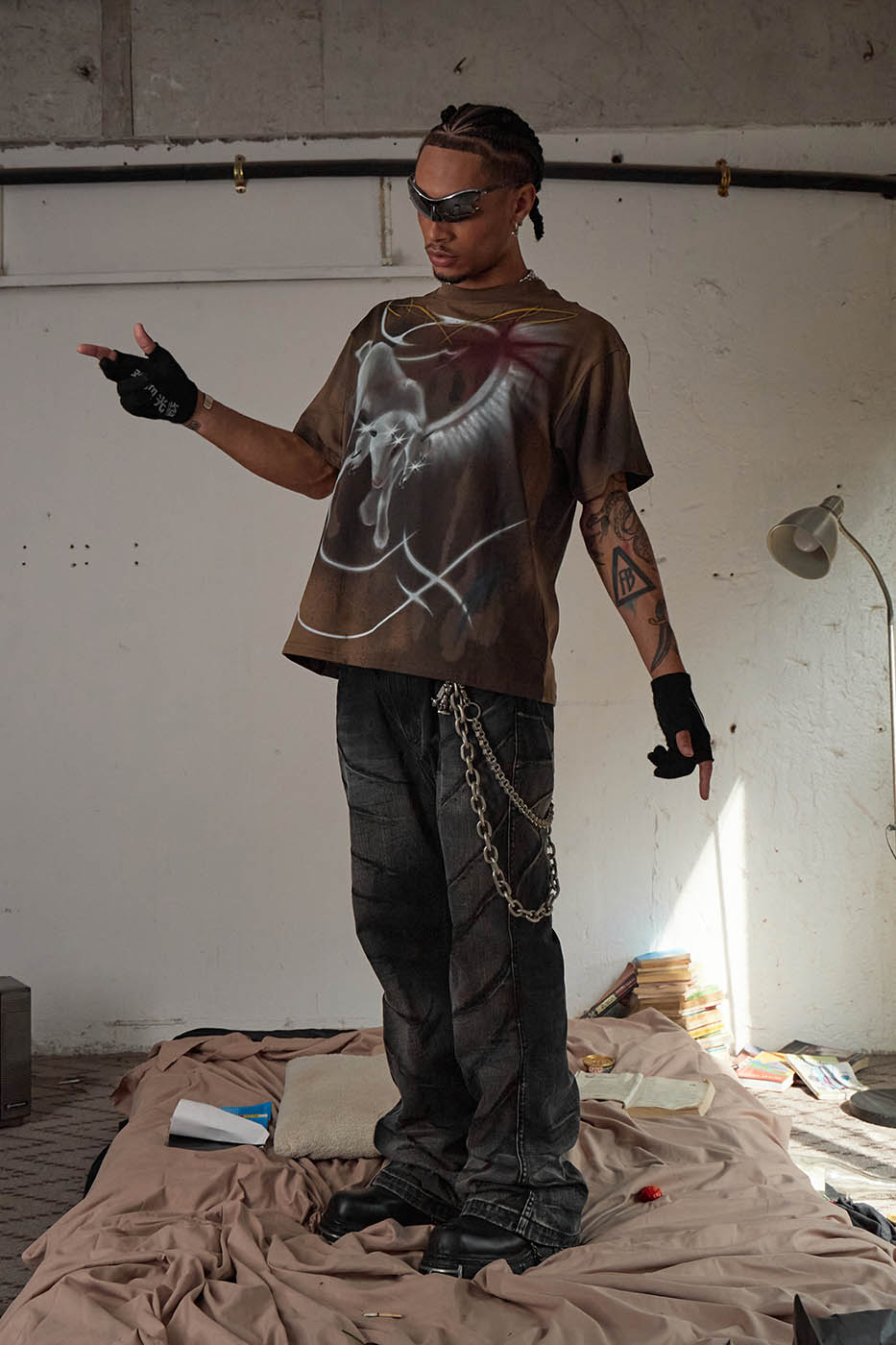 DND4DES Abstract Sheep Graffiti T-Shirt
