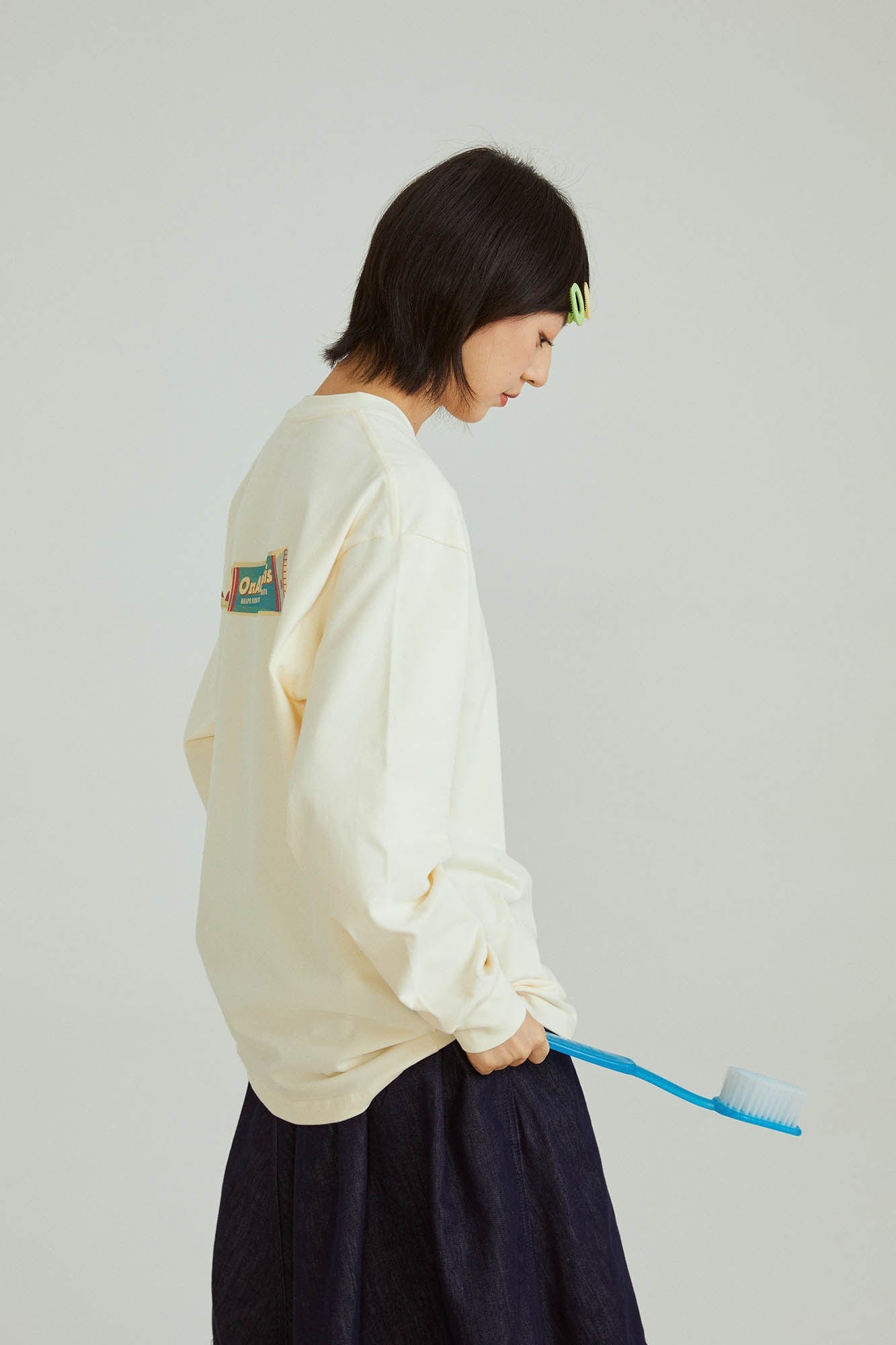 ONADAILYBASIS Toothbrush & Toothpaste Graphic Long-Sleeve Tee