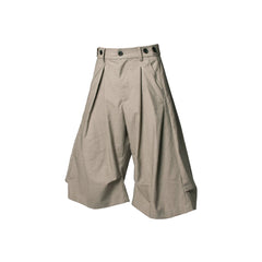 RELABEL Pleated Drape Wide-Leg Shorts
