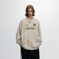 OVDY Retro Distressed Long-Sleeve Jersey