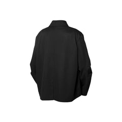 RELABEL Detachable-Collar Wool-Blended Pleated Blazer