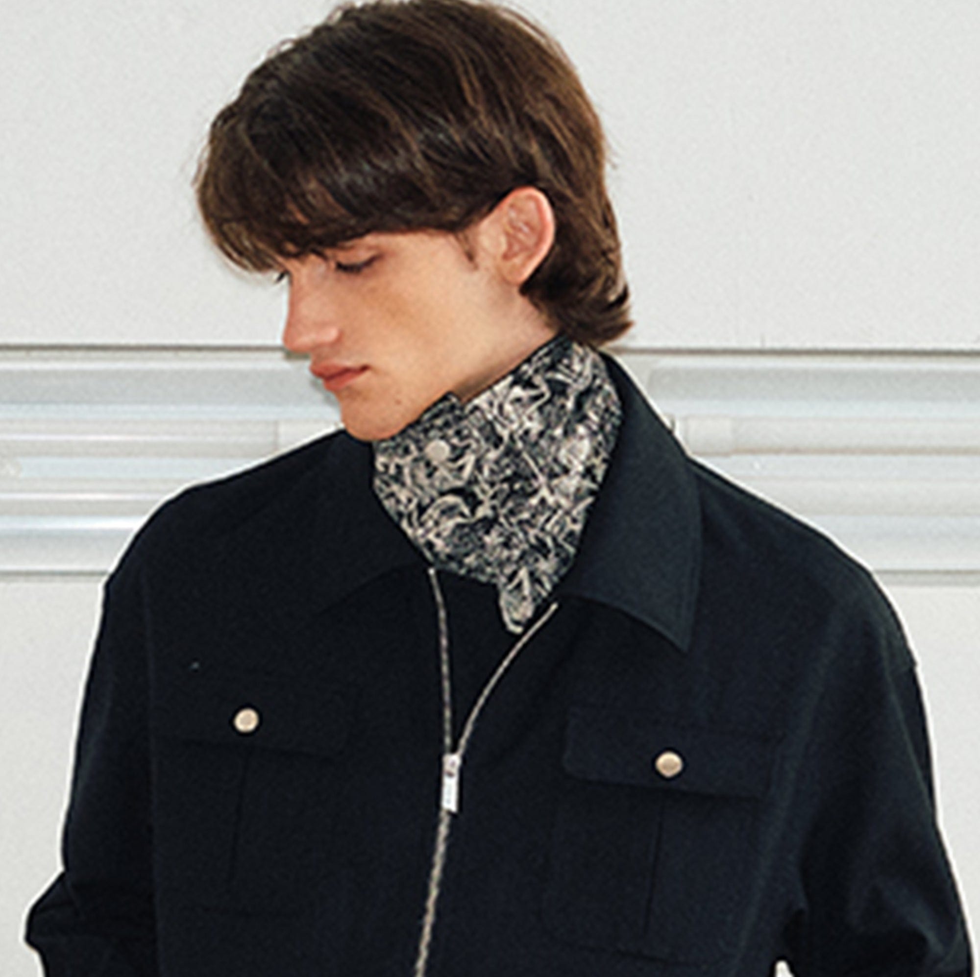 KREATE Reversible Full Print Snap Scarf