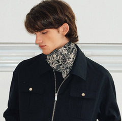 KREATE Reversible Full Print Snap Scarf