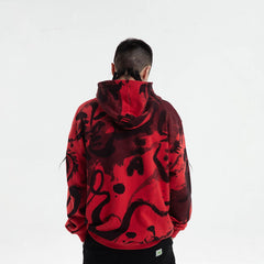RTVG Calligraphy Full-Print Zip-Up Hoodie