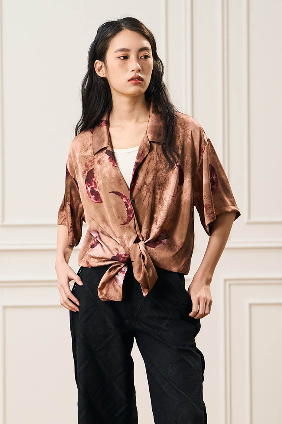 EPIC POETRY Planetary Full-Print Half Shirt