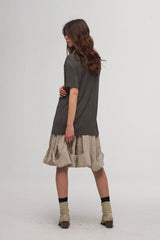 ILNya Nieternite Nifutur Asymmetrical Layered Spliced T-Shirt
