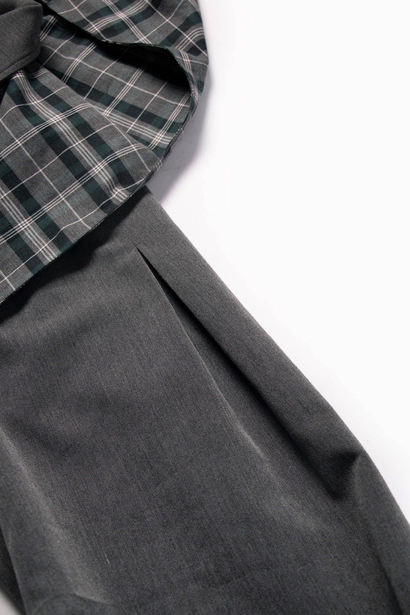 RELABEL Detachable Plaid Hooded Jacket