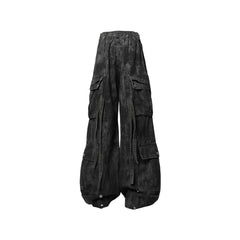 RELABEL Tie-Dye Multi-Pocket Pleated Straps Cargo