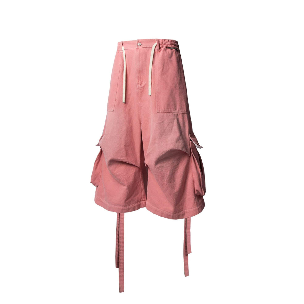 RELABEL Washed Strap Drawstring Cargo Shorts