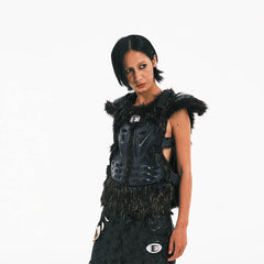 EMBRYO Cyber Faux Fur Warrior Vest