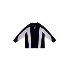 MIICHOUS Contrast Spliced Racing UV Protection Long-Sleeve Tee
