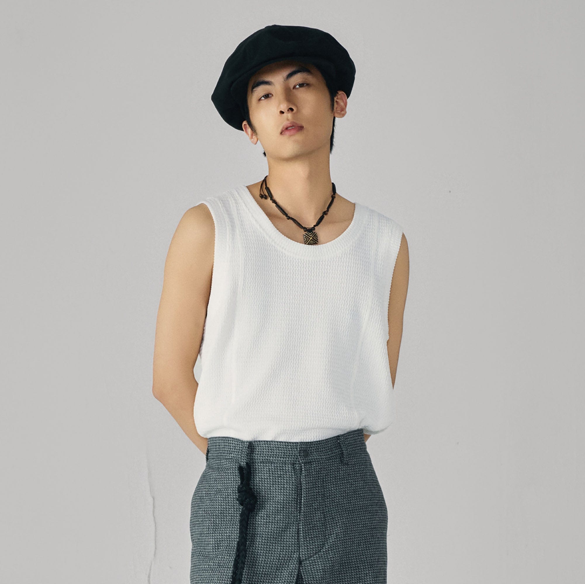 GONGHE REPUB Wavy Ribbed Vest