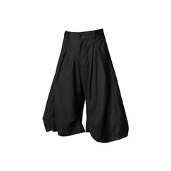 RELABEL Pleated Drape Wide-Leg Shorts