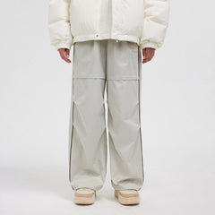 BONELESS Paneled Crinkled Parachute Pants
