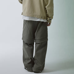 F2CE Modern Deconstructed Double-Knee Rivet Pants