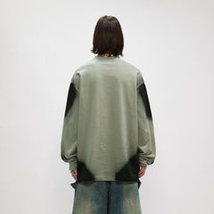 OVDY Unloose Ink Gradient Long-Sleeve Tee