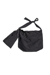 RELABEL Plaid Wool-Blended Knot Handle Hobo Bag