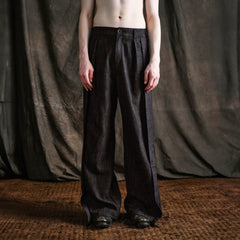 ILNya Nieternite Nifutur Wool-Blended Pleated-Waist Spliced Trousers