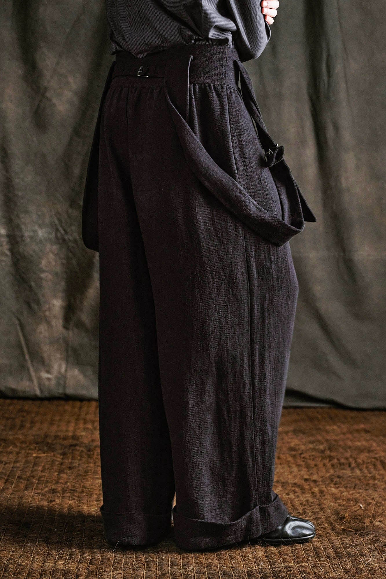 ILNya Nieternite Nifutur Buttoned High-Waist Wide-Leg Overalls