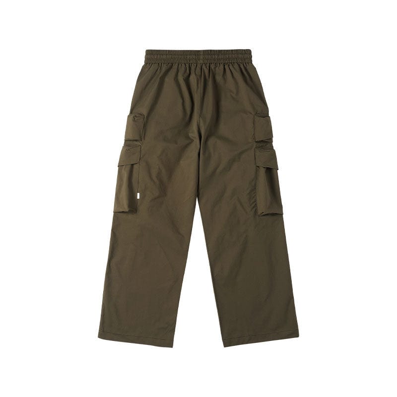 ENSHADOWER Big Pockets Crinkled Oversized Cargo Pants
