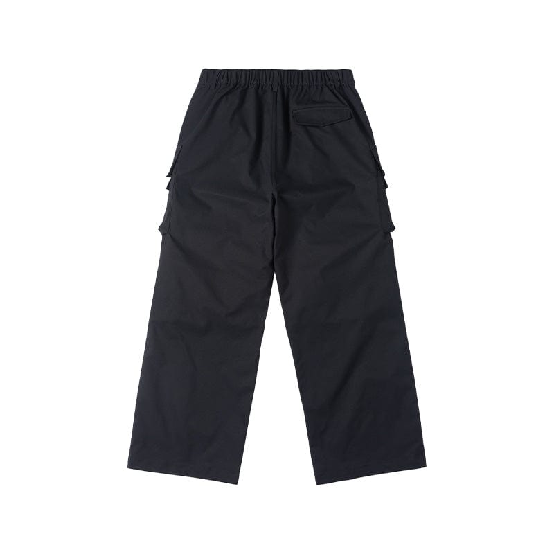 ENSHADOWER Big Pockets Crinkled Straight Pants