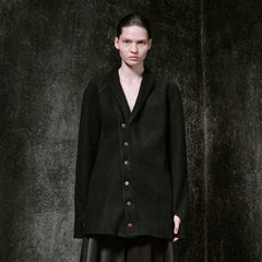 ILNya Nieternite Nifutur Shawl Lapel Asymmetric Front Wool Jacket