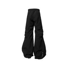 RELABEL Flared Multi-Zip Cargo Pants