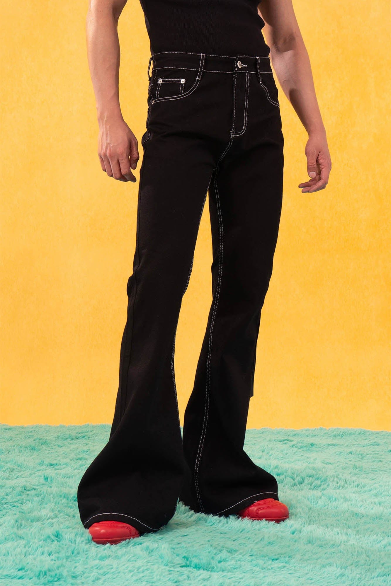 CLP Retro Stitch Ribbon Flared Jeans