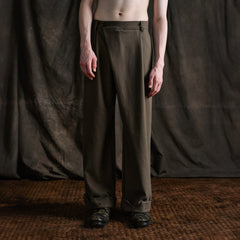 ILNya Nieternite Nifutur Distressed Hem Asymmetrical Fly Trousers