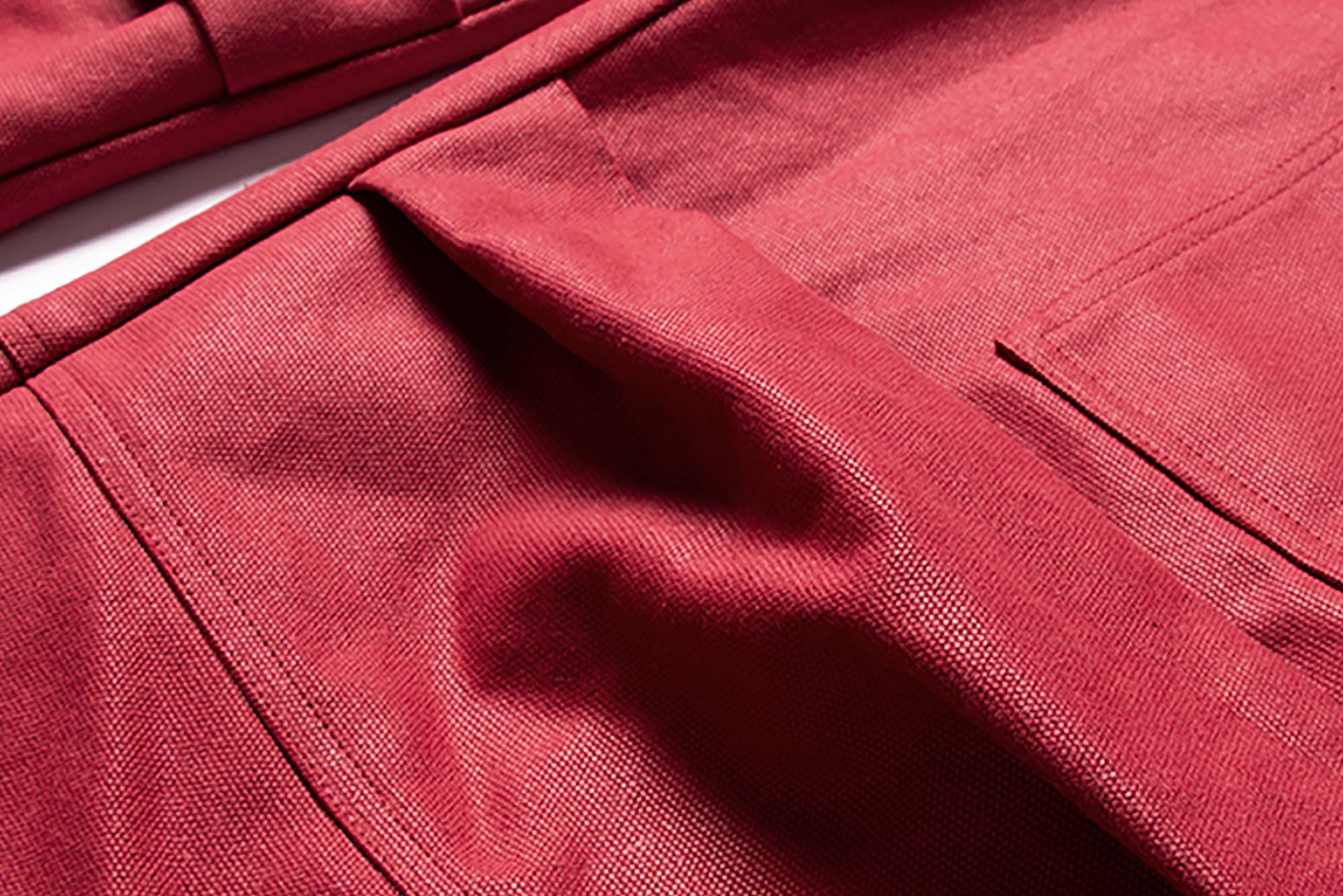 RELABEL Multi-Pocket Oversized Workwear Cargo Pants Red