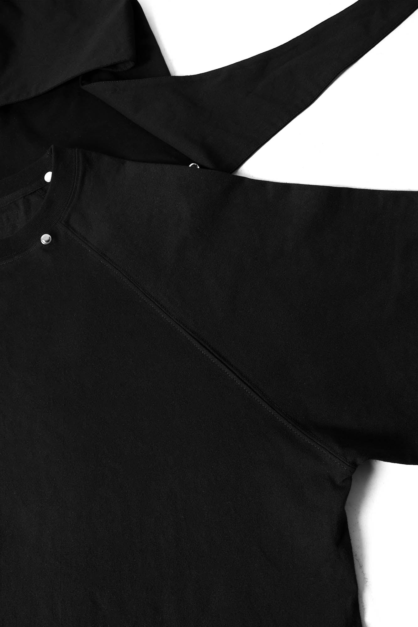 RELABEL Detachable Hood Raglan T-Shirt