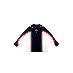 MIICHOUS Arc Panelled UV Protection Button-Neck Long-Sleeve Tee