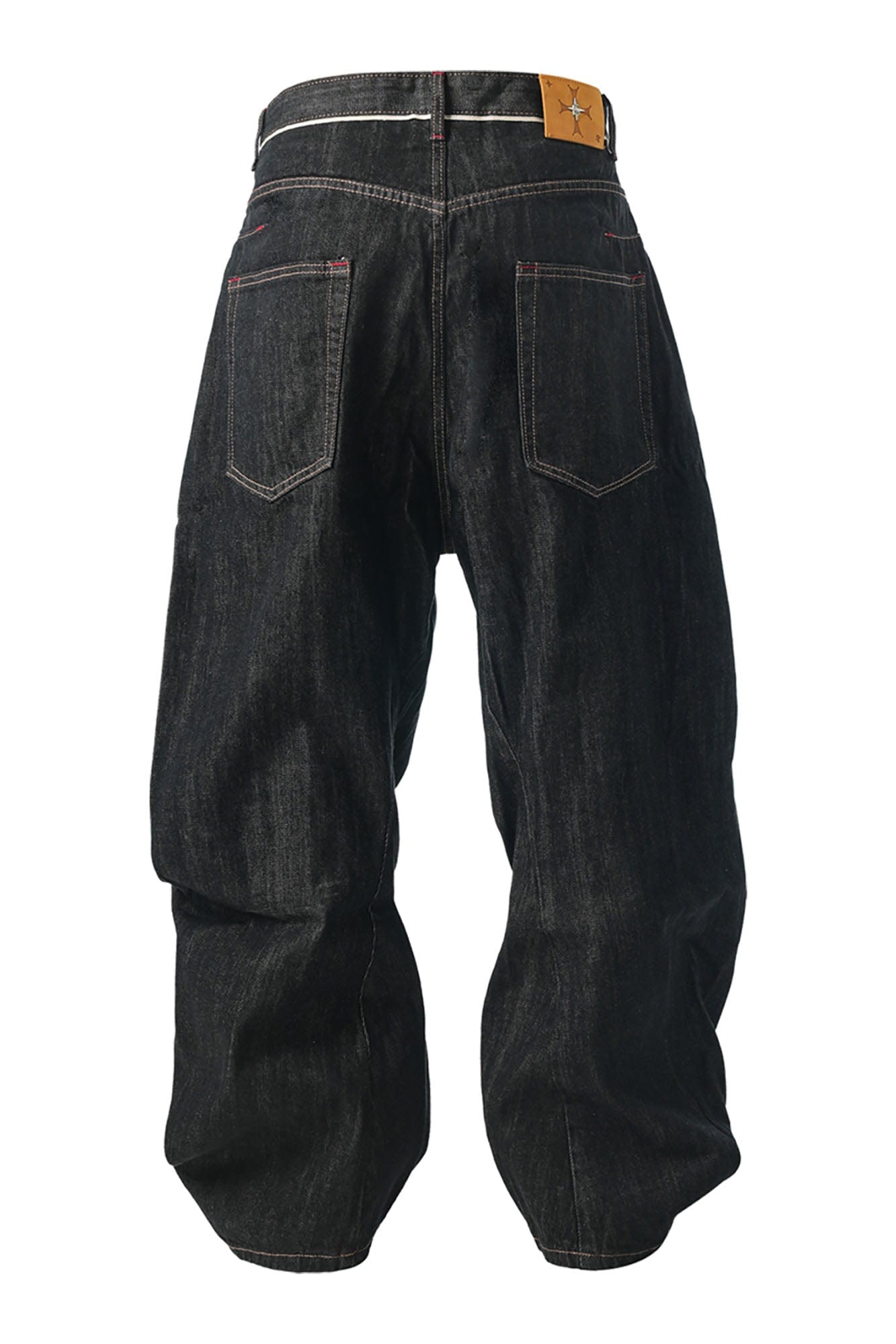 STEEPC Asymmetric Fly Selvedge Curved Raw Jeans